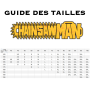 Sweat Chainsaw Man Jump guide des tailles