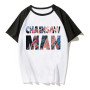 T-shirt Chainsaw Man Blanc et Noir